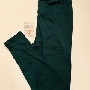 LuLaRoe TC leggings solid green